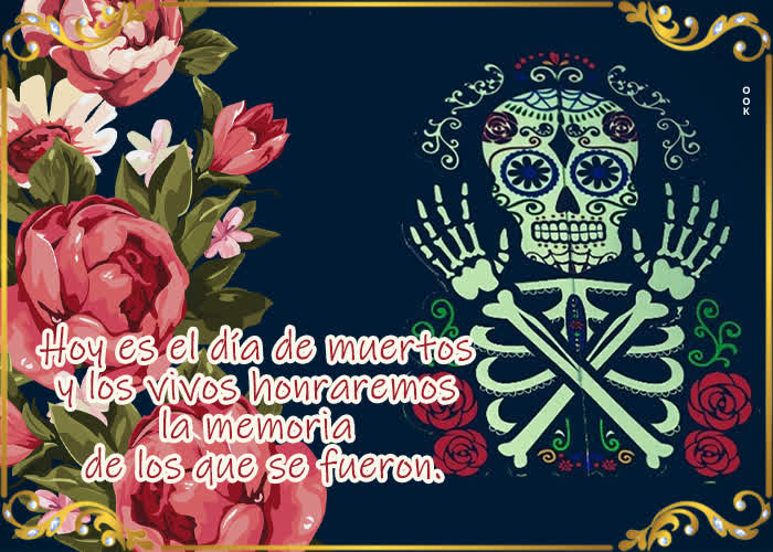 Postcard día de los muertos