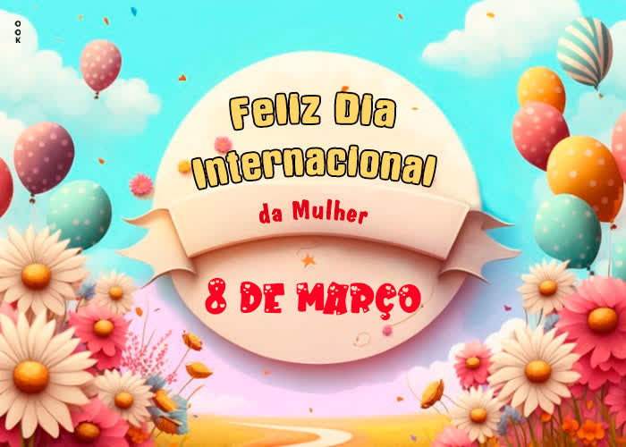 Postcard dia internacional da mulher