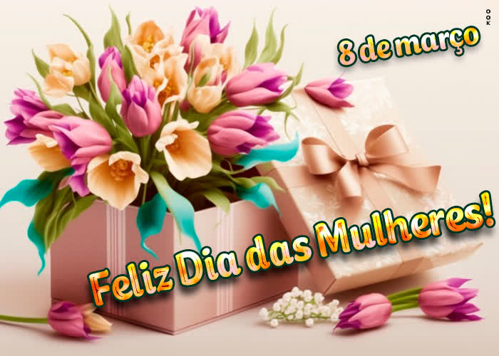 Postcard dia internacional da mulher