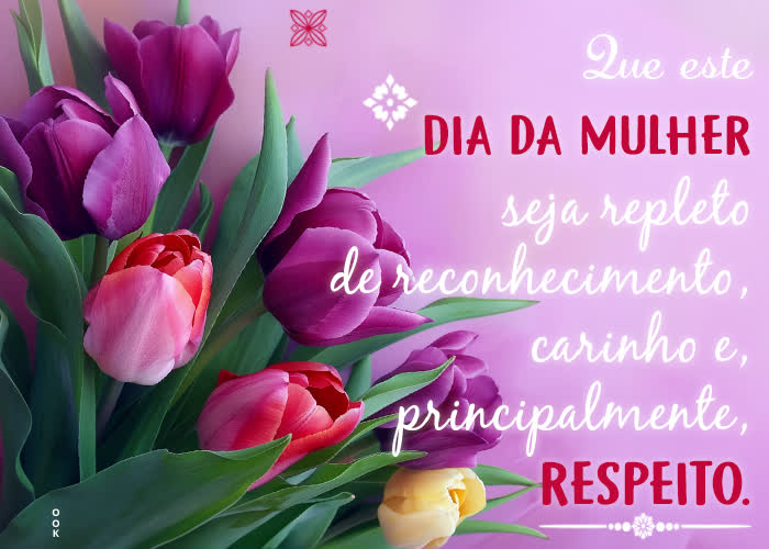 Postcard dia internacional da mulher