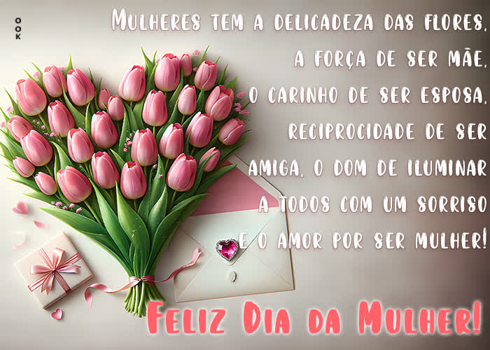 Postcard dia internacional da mulher