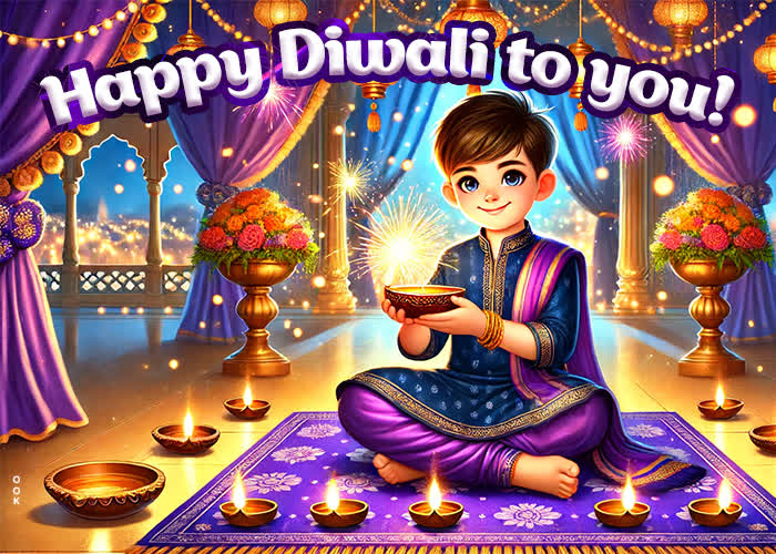 Postcard diwali