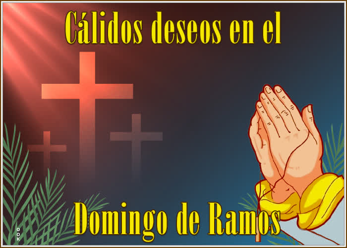 Postcard domingo de ramos