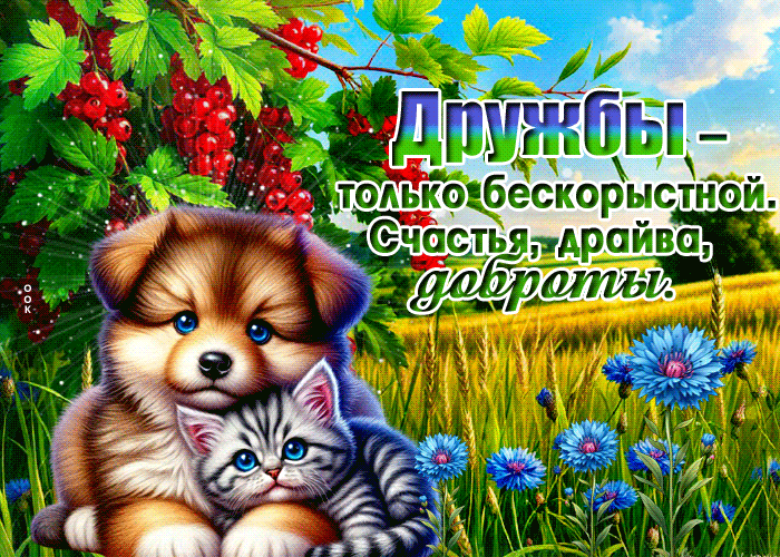 Postcard драгоценная гиф-открытка, счастья и доброты