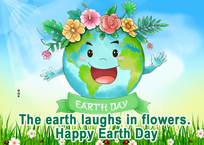 Postcard earth day