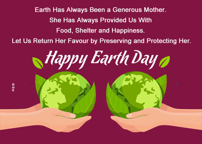 Postcard earth day