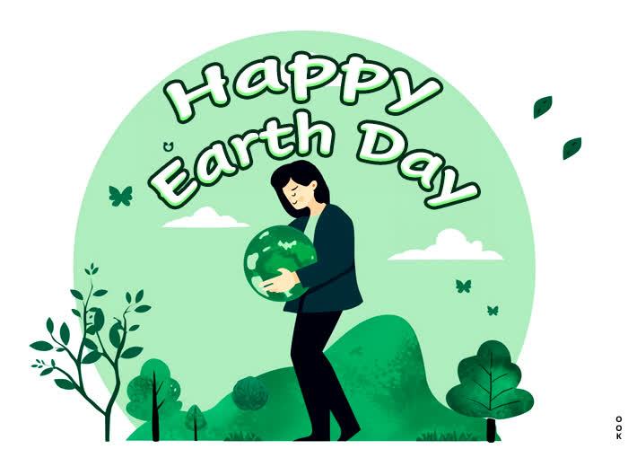 Postcard earth day