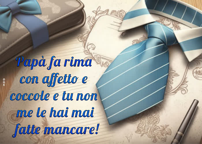 Postcard festa del papà