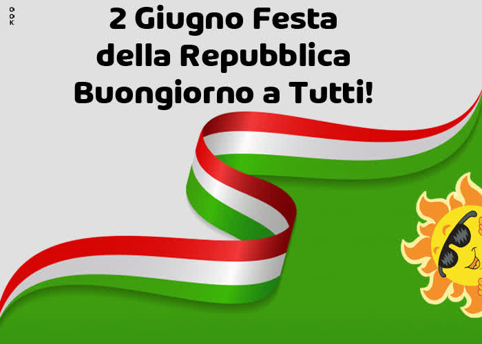 Postcard festa della repubblica