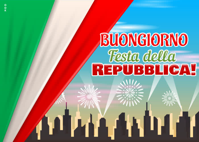 Postcard festa della repubblica