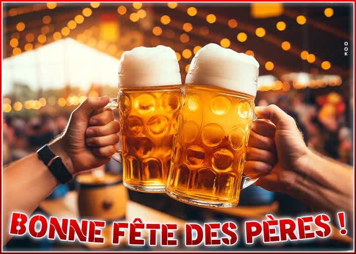 Postcard fête des pères