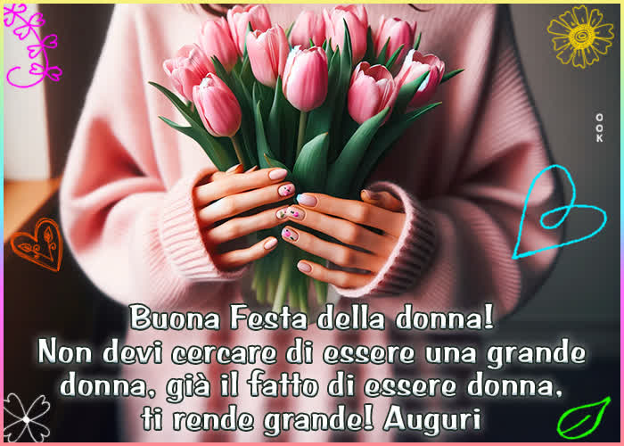 Postcard giornata internazionale della donna