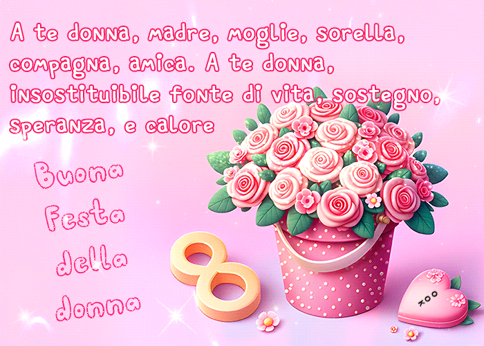 Postcard giornata internazionale della donna