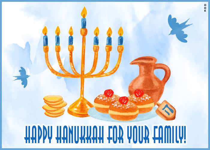 Postcard hanukkah