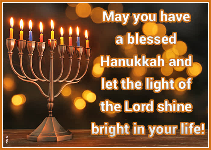 Postcard hanukkah