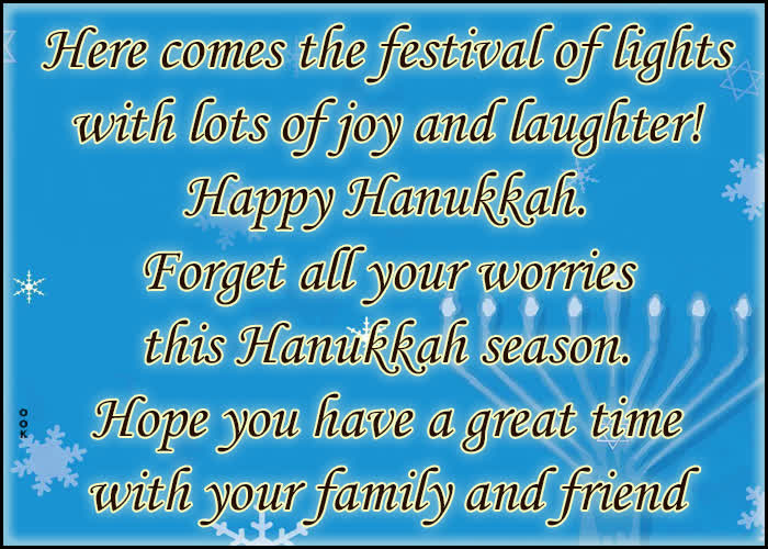 Postcard hanukkah