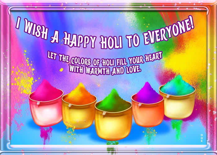 Postcard holi