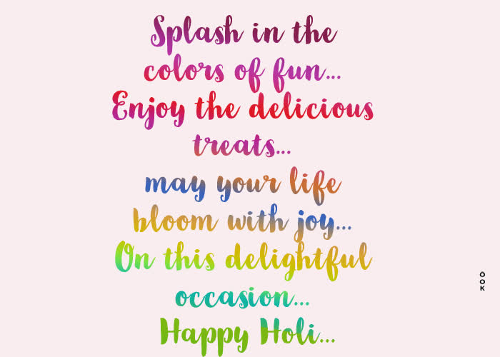 Postcard holi