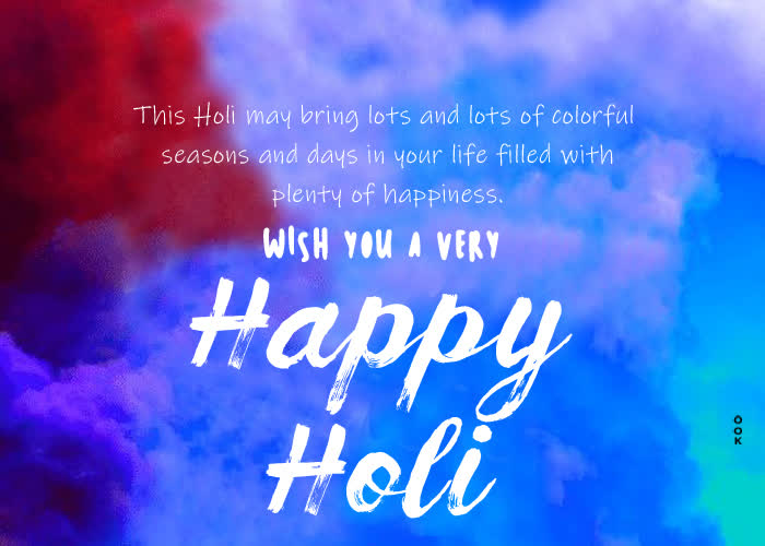 Postcard holi