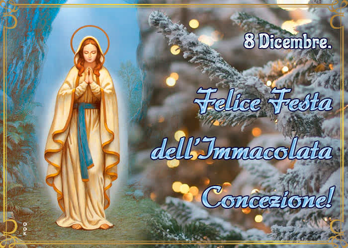 Postcard immacolata concezione