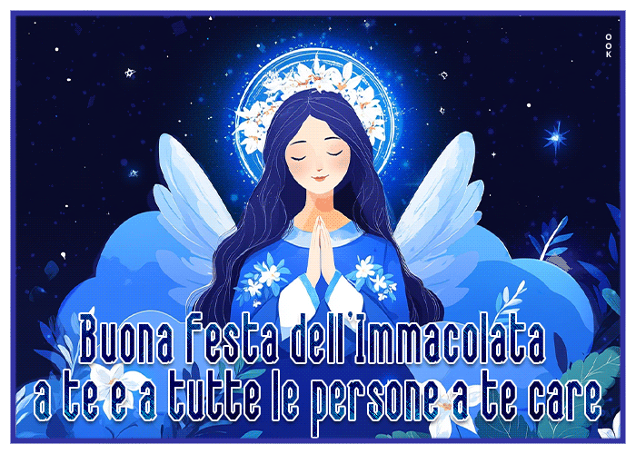 Postcard immacolata concezione