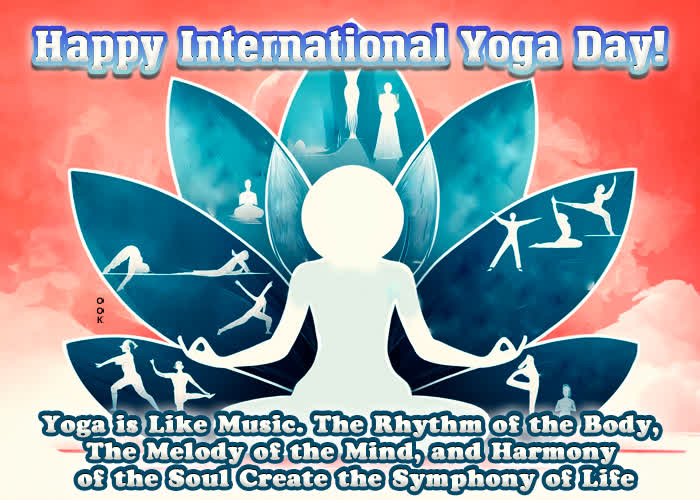 Postcard int'l. yoga day