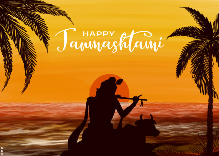 Postcard janmashtami