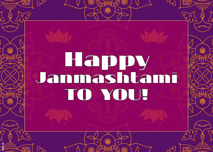 Postcard janmashtami