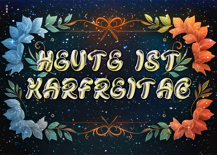 Postcard karfreitag