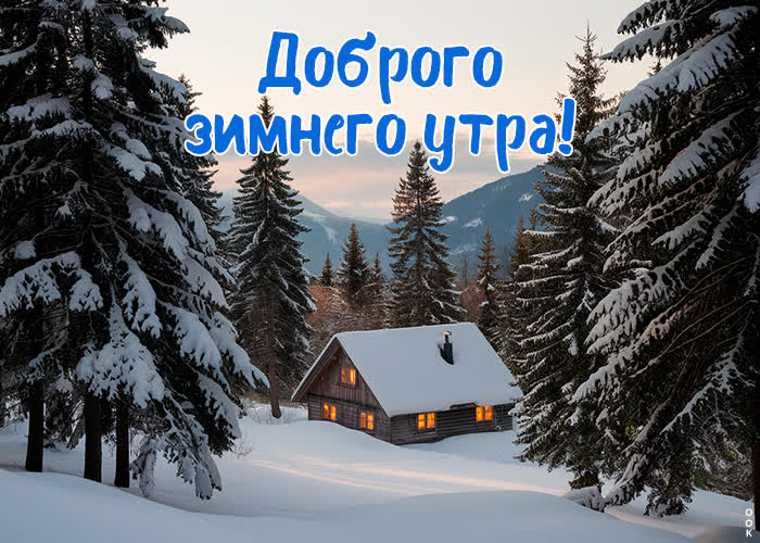 Picture ласковый снежок открытка доброе утро