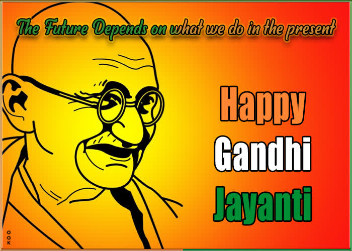 Postcard mahatma gandhi jayanti