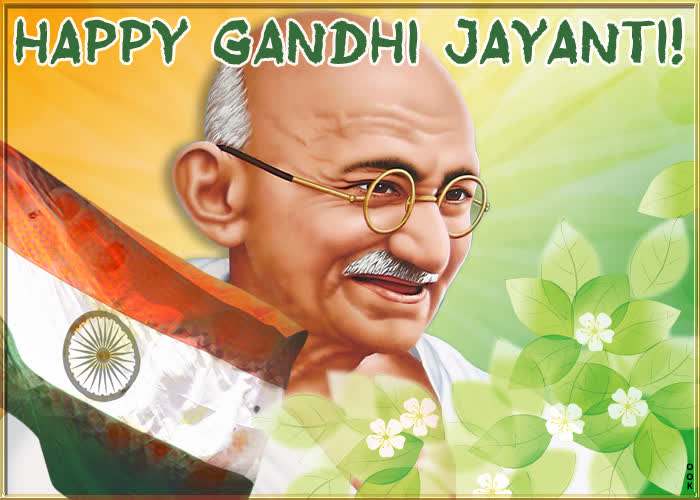 Postcard mahatma gandhi jayanti