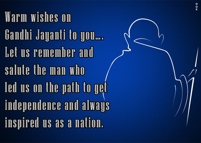 Postcard mahatma gandhi jayanti