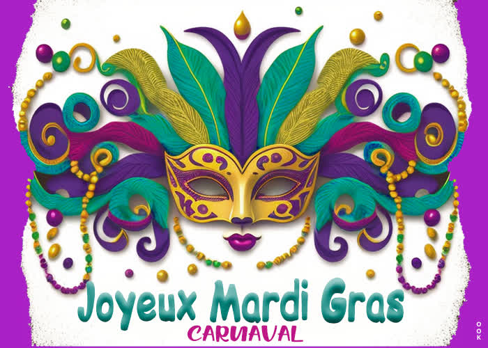 Postcard mardi gras