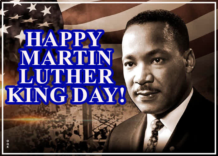 Postcard martin luther king jr. day