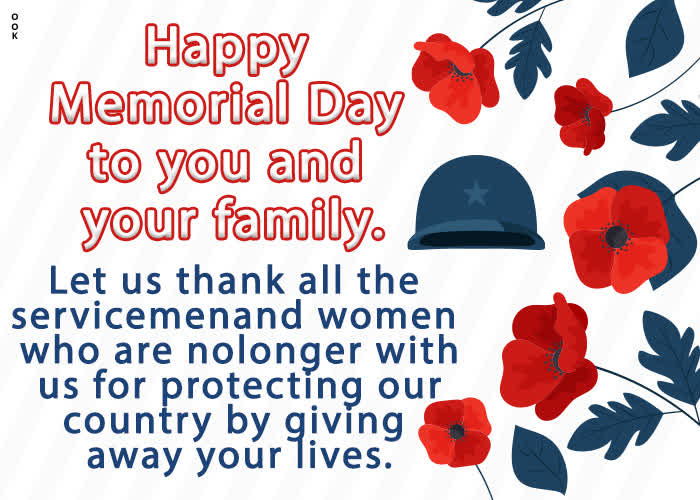 Postcard memorial day