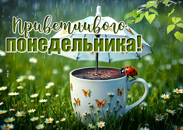Picture обворожительная гиф-открытка, приветливого понедельника