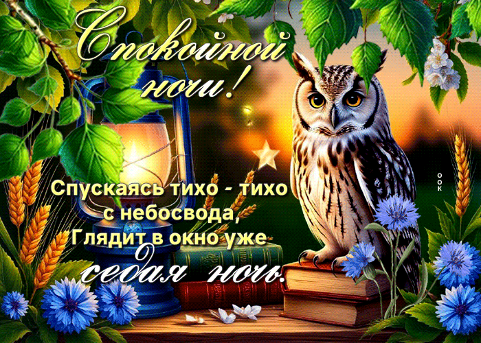 Postcard ослепительная гиф-открытка, отдохни и наполнись сил