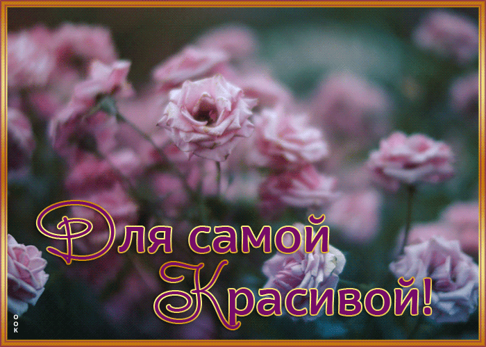 Открытка открытка розы для самой красивой