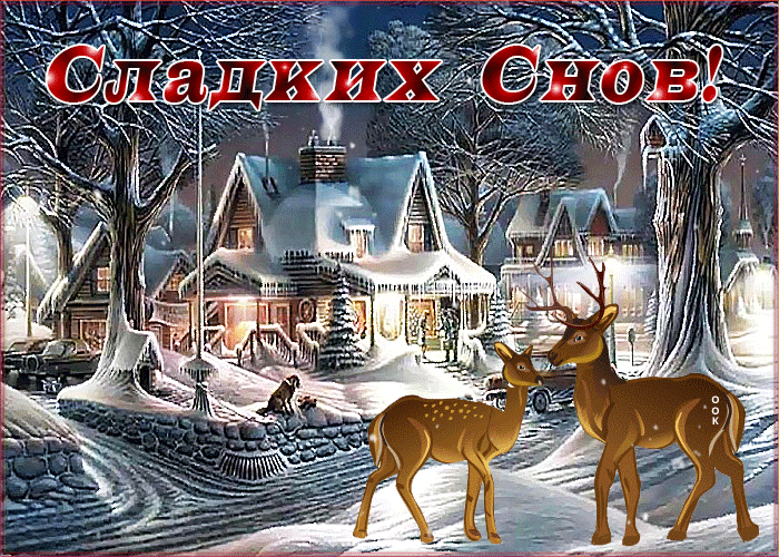 Картинка открытка сладкого зимнего сна