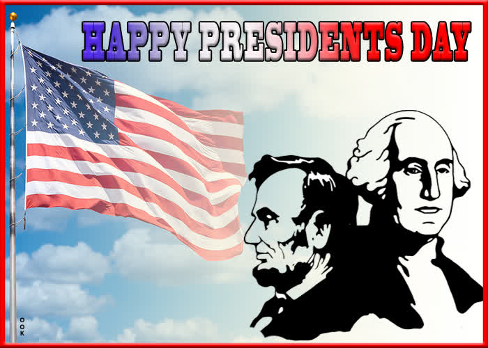 Postcard presidents' day