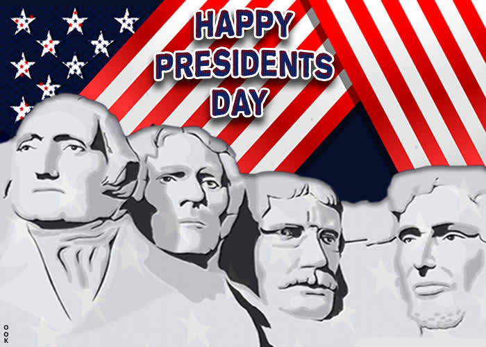 Postcard presidents' day