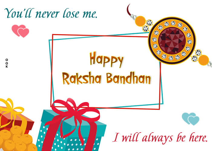 Postcard raksha bandhan (rakhi)