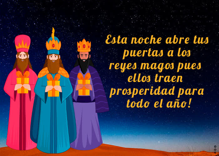 Postcard reyes magos