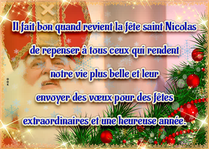 Postcard saint nicolas