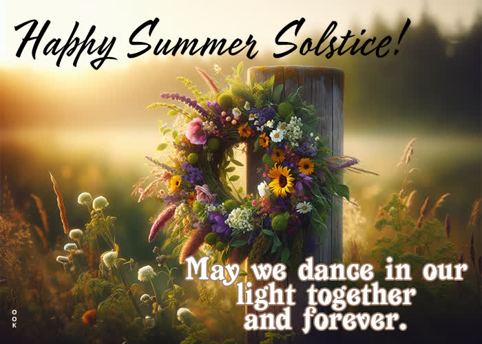 Postcard summer solstice