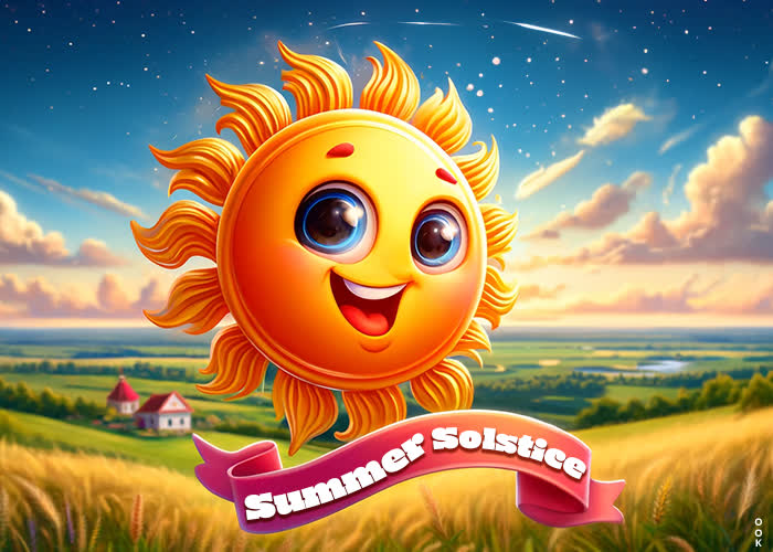 Postcard summer solstice