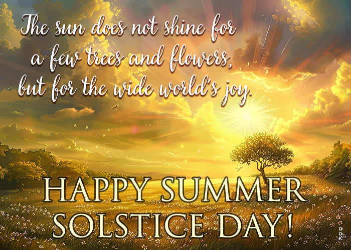 Postcard summer solstice