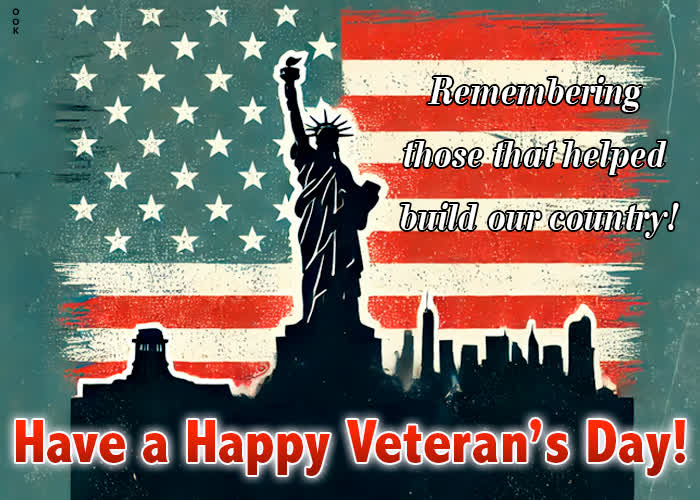 Postcard veterans day