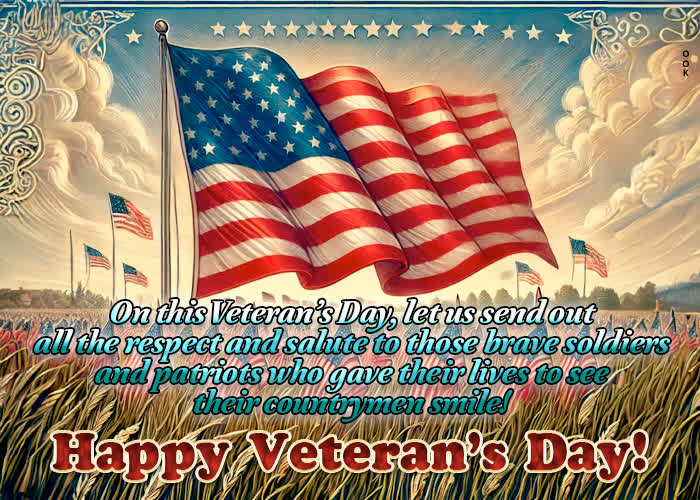 Postcard veterans day